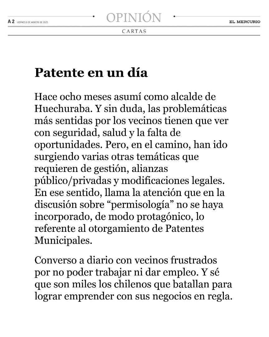 Patente en un día