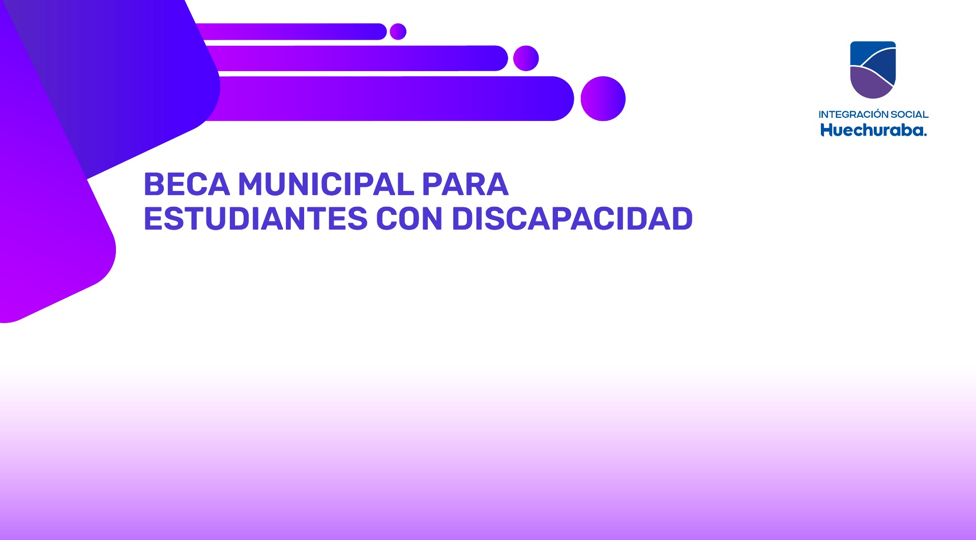 Beca Municipal estudiantes con Discapacidad